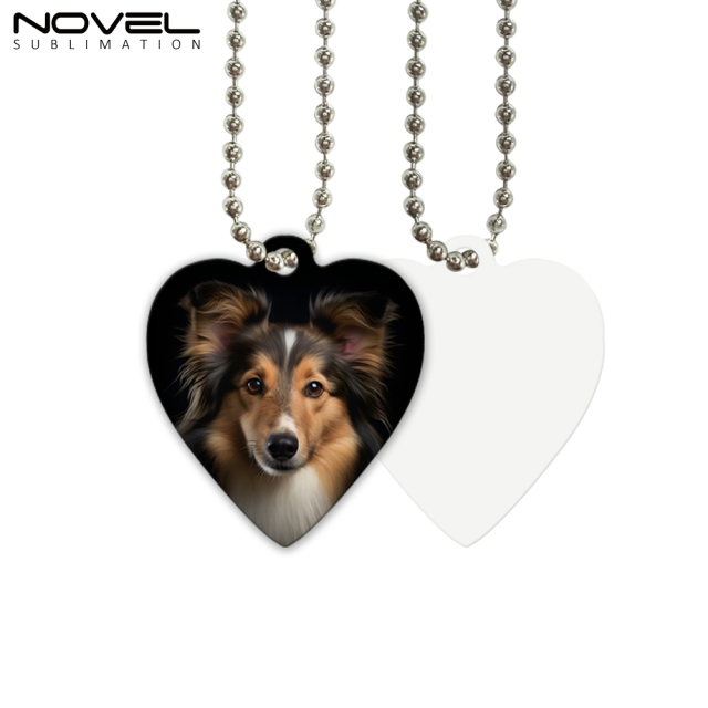 New Arrival Sublimation Aluminum Double Sided Print Dog Tags with 8 Shapes