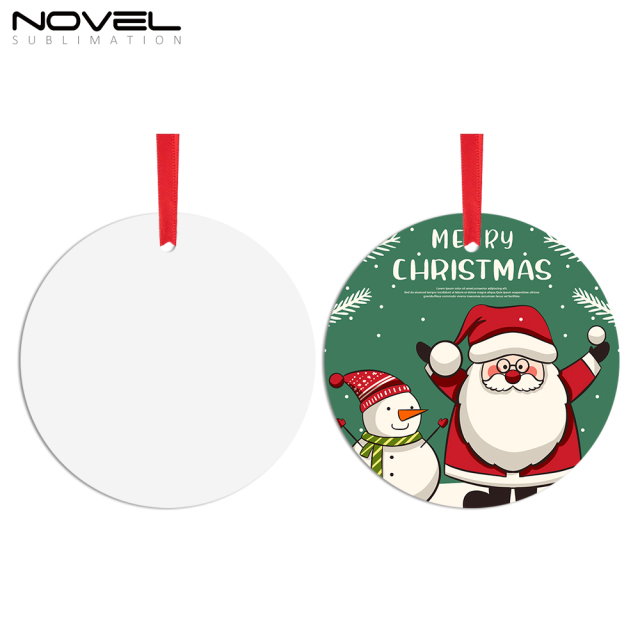 Sublimation Double-Sided Printable Aluminum Xmas Ornament Christmas Decoration