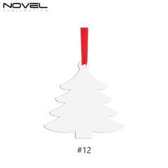 Sublimation Double-Sided Printable Aluminum Xmas Ornament Christmas Decoration