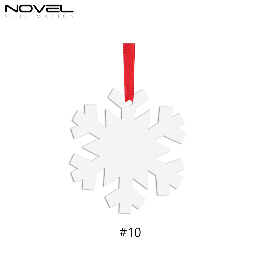 Sublimation Double-Sided Printable Aluminum Xmas Ornament Christmas Decoration