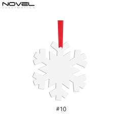 Sublimation Double-Sided Printable Aluminum Xmas Ornament Christmas Decoration