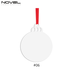 Sublimation Double-Sided Printable Aluminum Xmas Ornament Christmas Decoration