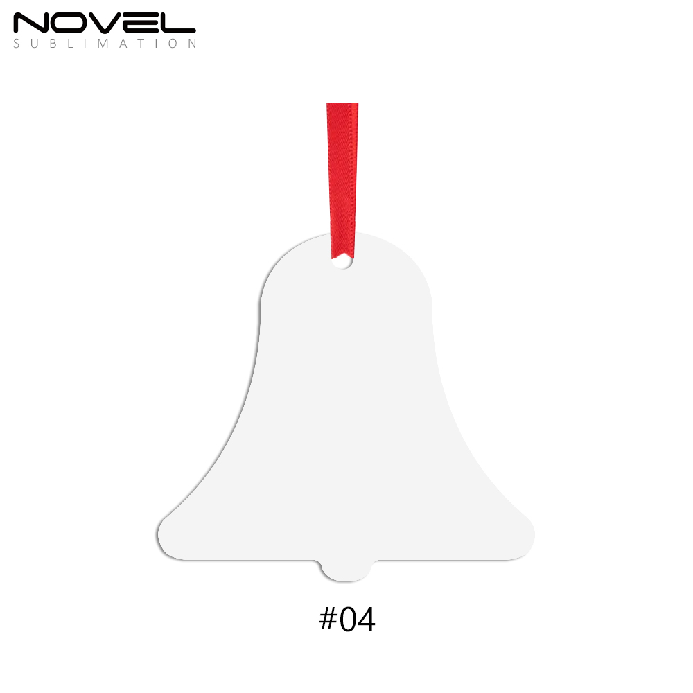 Sublimation Double-Sided Printable Aluminum Xmas Ornament Christmas Decoration