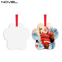 Sublimation Double-Sided Printable Aluminum Xmas Ornament Christmas Decoration