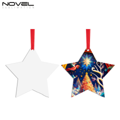 Sublimation Double-Sided Printable Aluminum Xmas Ornament Christmas Decoration