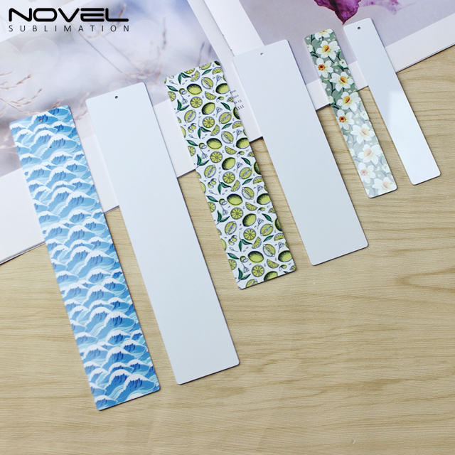 New Arrival Personalized Sublimation Aluminum Bookmark School Supply