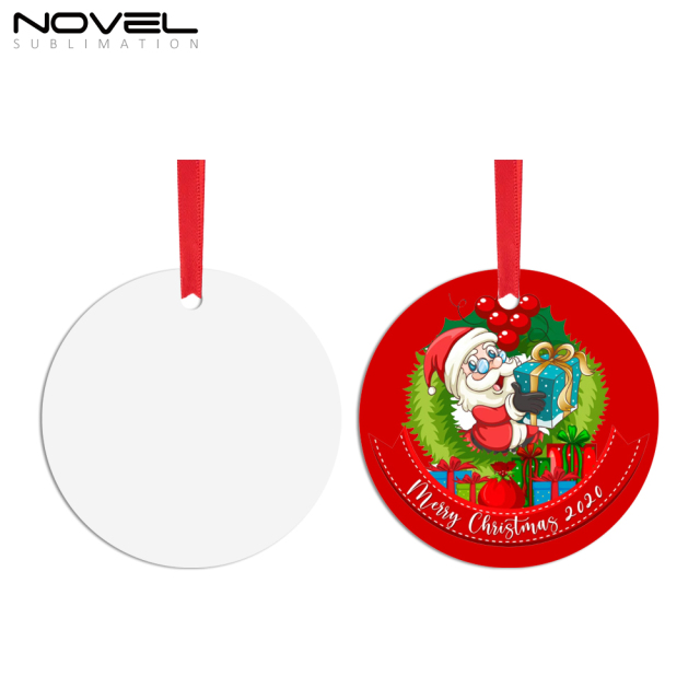 Sublimation Double-Sided Printable Aluminum Xmas Ornament Christmas Decoration