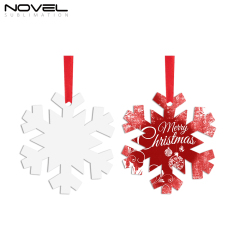 Sublimation Double-Sided Printable Aluminum Xmas Ornament Christmas Decoration
