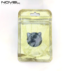Sublimation 360-Degree Rotating Blank Cat Head Ring Holder For Mobile Phone