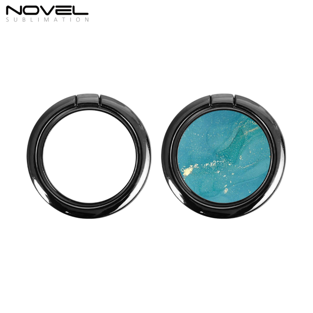 Sublimation 360-Degree Rotating Round Blank Round Ring Holder For Mobile Phone