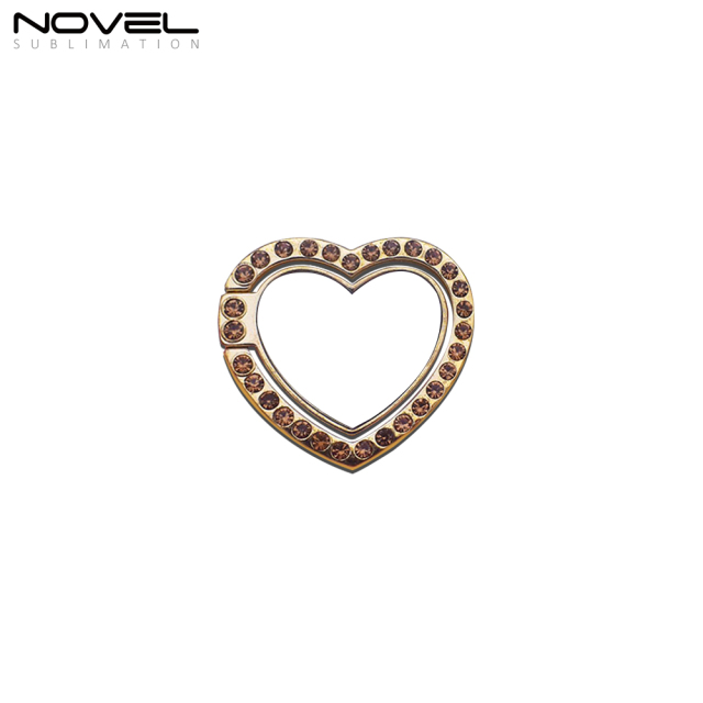 Sublimation 360-Degree Rotating Blank Heart Ring Holder For Mobile Phone