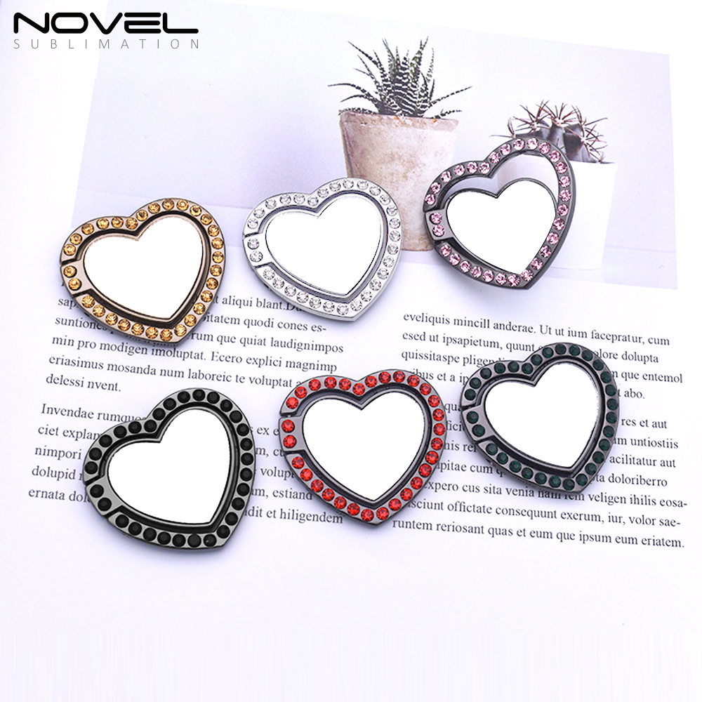 Sublimation 360-Degree Rotating Blank Heart Ring Holder For Mobile Phone