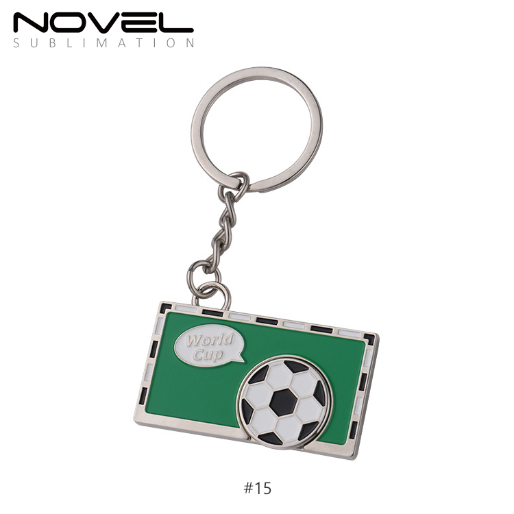 Sublimation Blank Metal Keychain DIY Custom Design Printable Keyring
