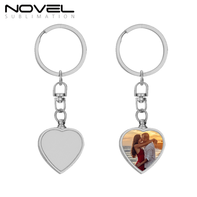 Sublimation Blank Metal Keychain DIY Custom Design Printable Keyring