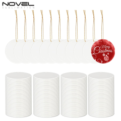 Ceramic Christmas Ornaments Sublimation Christmas Tree Decoration Hangings Pendants