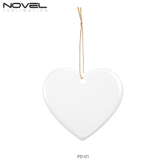 Ceramic Christmas Ornaments Sublimation Christmas Tree Decoration Hangings Pendants