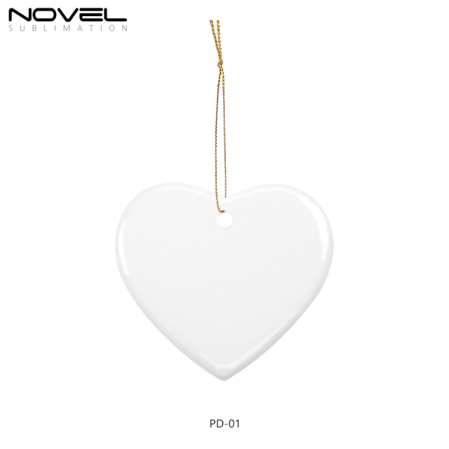 Ceramic Christmas Ornaments Sublimation Christmas Tree Decoration Hangings Pendants