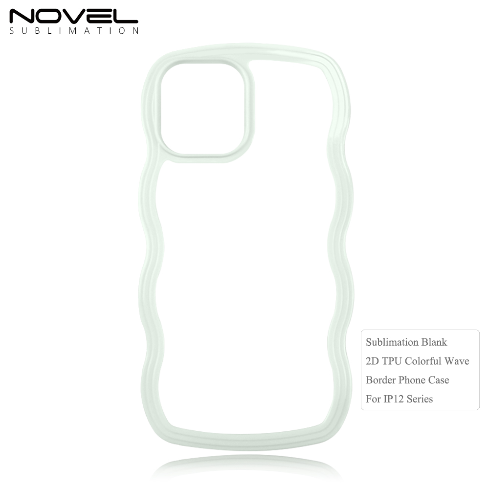 New Arrival TPU Transparent Phone Cases with Colorful PC Bumper 2in1 Wave Border Mobile Phone Case