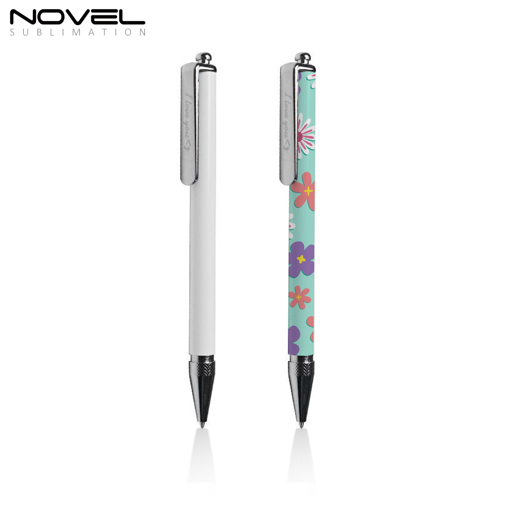 Dye Sublimation Blanks Ball Point Pen Custom Logo Heat Press White Sublimation Blank Pen