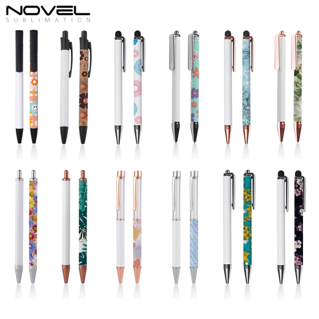 Dye Sublimation Blanks Ball Point Pen Custom Logo Heat Press White Sublimation Blank Pen