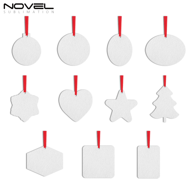 Sublimation Felt DIY Air Freshener Christmas Ornament Home Decoration