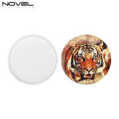 New Arrival Chic Sublimation PU Leather Cap Stickers Cap Decorations DIY Stickers with Four Shapes