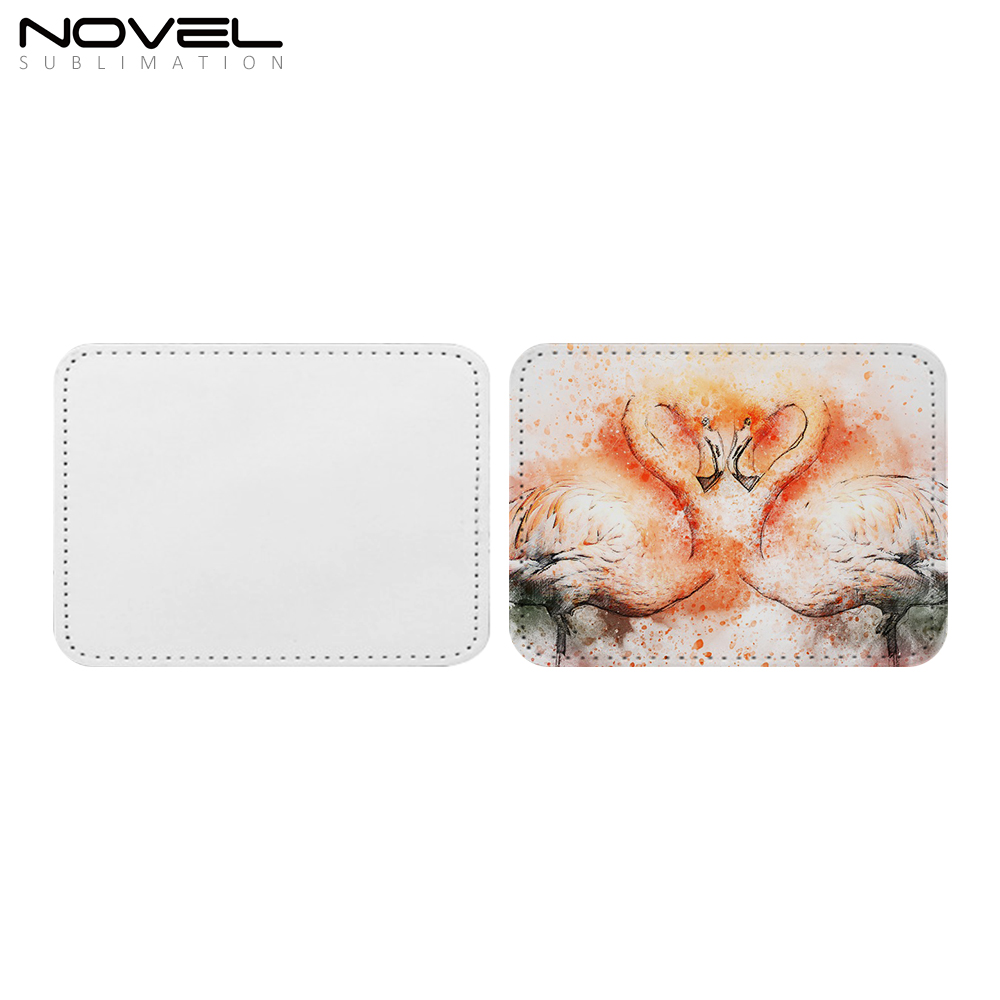 New Arrival Chic Sublimation PU Leather Cap Stickers Cap Decorations DIY Stickers with Four Shapes Hat Stickers