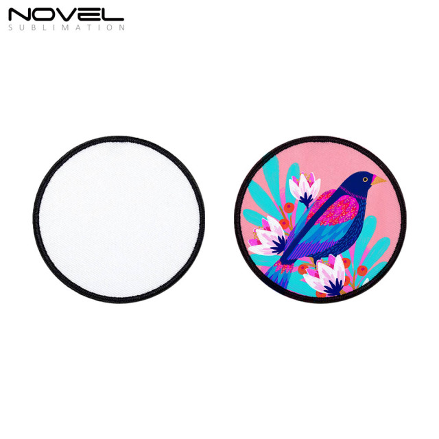 New Arrival Chic Sublimation Polyester Pathch Blank Cap Stickers Cap Decorations DIY Stickers