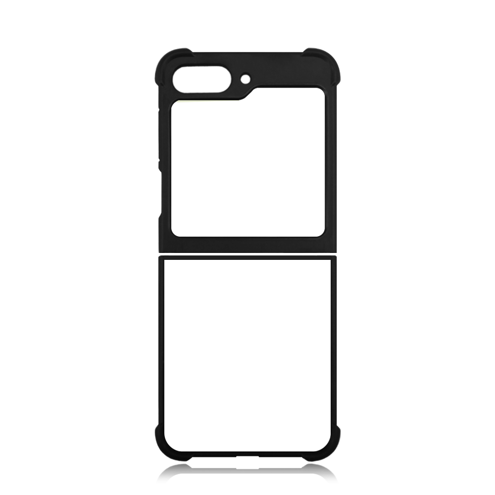 New Arrival Sublimation Blank 2D TPU Phone Case for Samsung  Z Flip 5 DIY Shell With Aluminum Insert