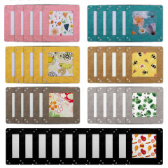 Sublimation PU Leather Catchall Tray Desk Organizer Portable Collapsible Travel Jewelry Storage Plate Organizer for Key,Watch,Coin