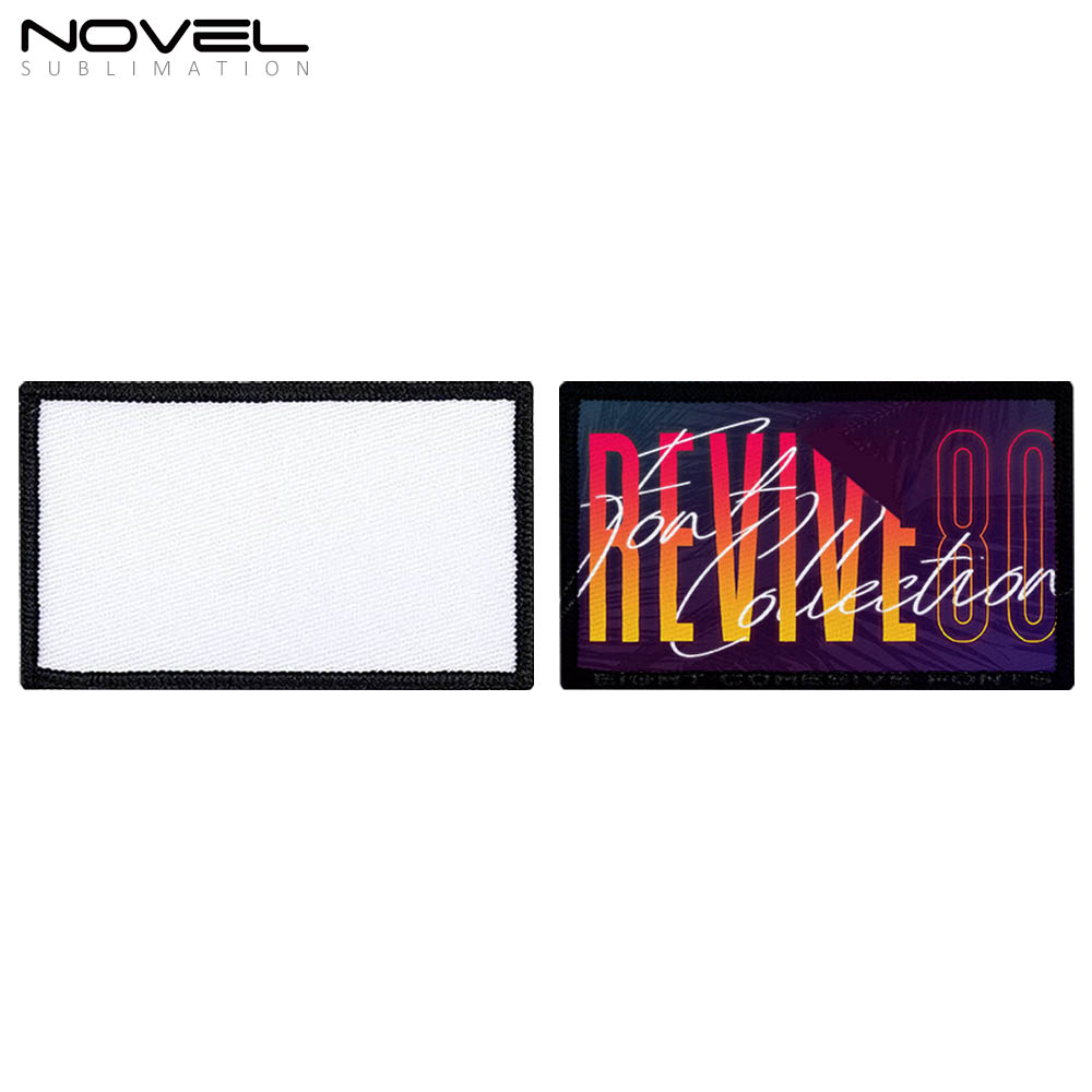 New Arrival Chic Sublimation Polyester Patch Blank Cap Stickers Cap Decorations DIY Stickers