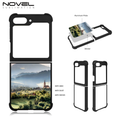 New Arrival Sublimation blank 2D TPU Phone Case for Samsung  Z Flip 5/ Z Fold 5 DIY Shell With Aluminum Insert