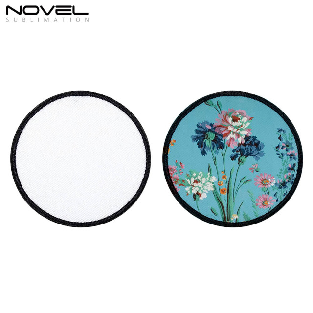 New Arrival Chic Sublimation Polyester Pathch Blank Cap Stickers Cap Decorations DIY Stickers