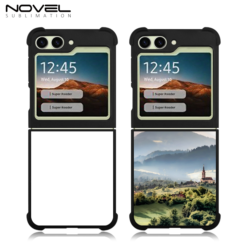 New Arrival Sublimation Blank 2D TPU Phone Case for Samsung  Z Flip 5 DIY Shell With Aluminum Insert