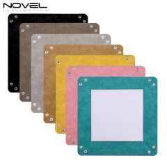 Sublimation PU Leather Catchall Tray Desk Organizer Portable Collapsible Travel Jewelry Storage Plate Organizer for Key,Watch,Coin