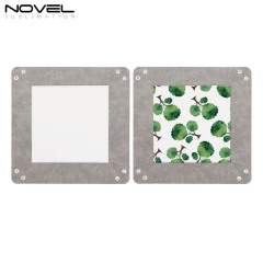 Sublimation PU Leather Catchall Tray Desk Organizer Portable Collapsible Travel Jewelry Storage Plate Organizer for Key,Watch,Coin