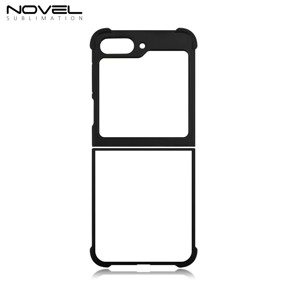 New Arrival Sublimation Blank 2D TPU Phone Case for Samsung  Z Flip 5 DIY Shell With Aluminum Insert