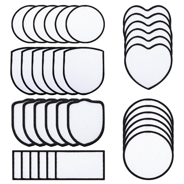 New Arrival Chic Sublimation Polyester Patch Blank Cap Stickers Cap Decorations DIY Stickers