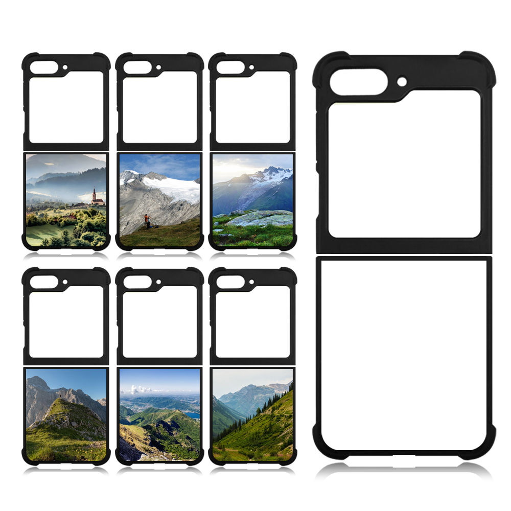 New Arrival Sublimation Blank 2D TPU Phone Case for Samsung  Z Flip 5 DIY Shell With Aluminum Insert