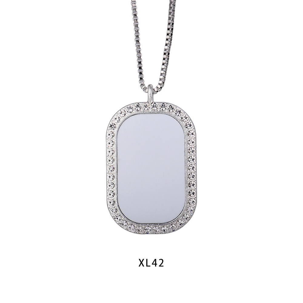 New Arrival Personality Metal Necklace High quality custom logo Necklace Dye Sublimation Blanks necklace