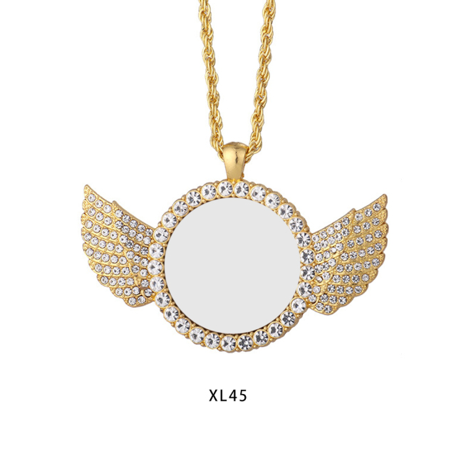 New Arrival Personality Metal Necklace High quality custom logo Necklace Dye Sublimation Blanks necklace