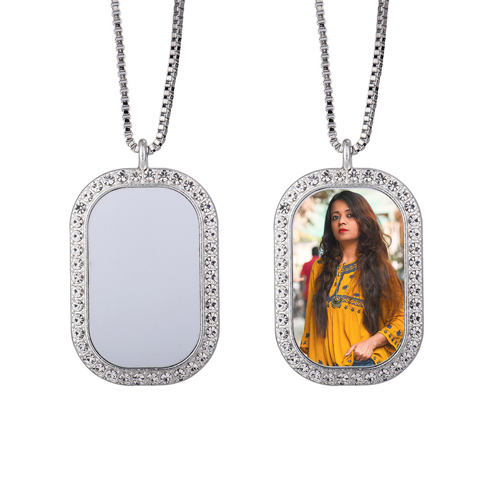 New Arrival Personality Metal Necklace High quality custom logo Necklace Dye Sublimation Blanks necklace