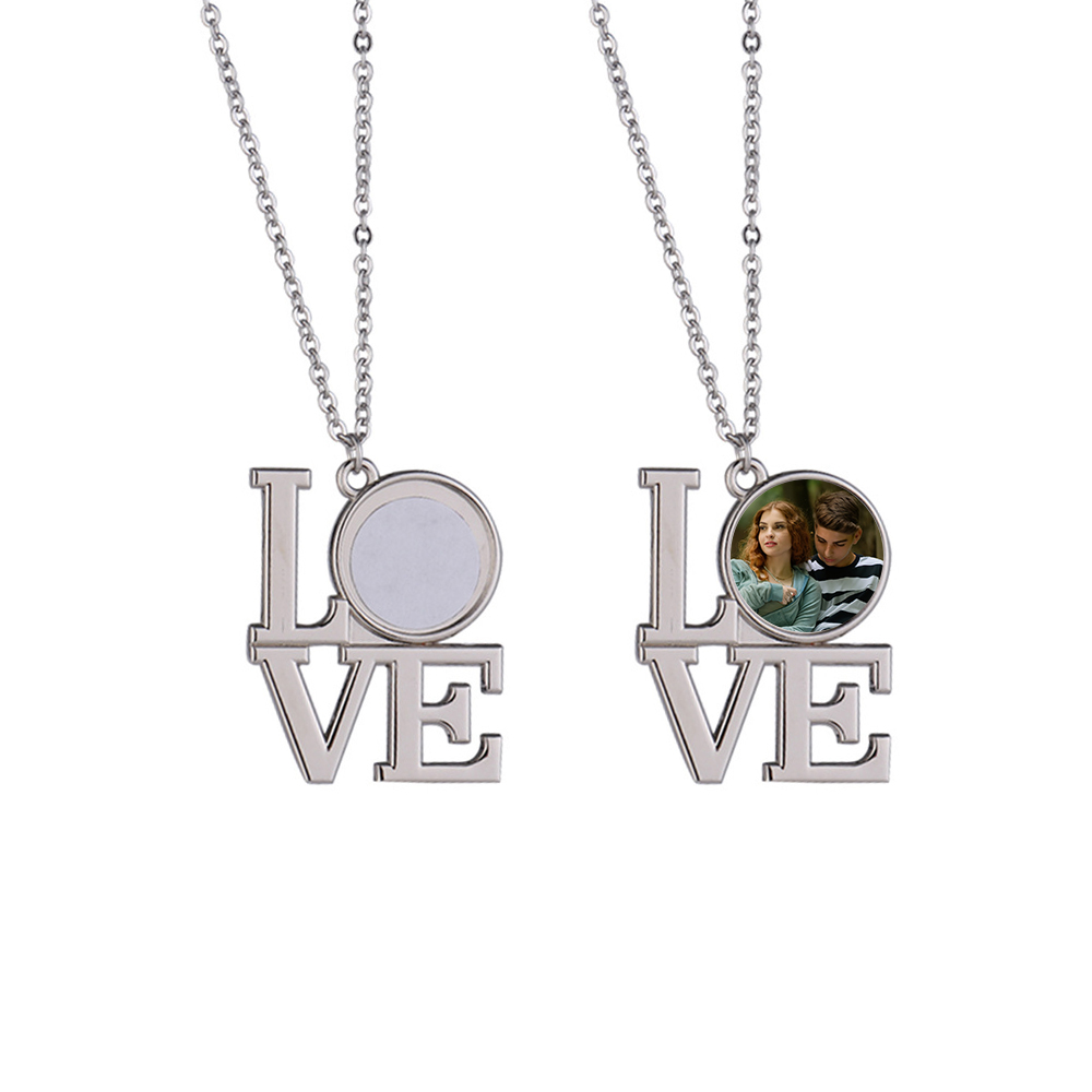 New Arrival Personality Metal Necklace High quality custom logo Necklace Dye Sublimation Blanks necklace