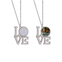 New Arrival Personality Metal Necklace High quality custom logo Necklace Dye Sublimation Blanks necklace