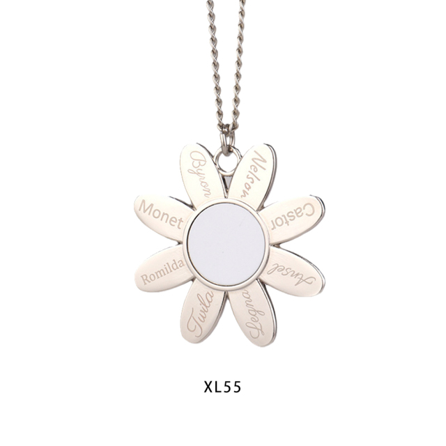 New Arrival Personality Metal Necklace High quality custom logo Necklace Dye Sublimation Blanks necklace