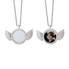 New Arrival Personality Metal Necklace High quality custom logo Necklace Dye Sublimation Blanks necklace