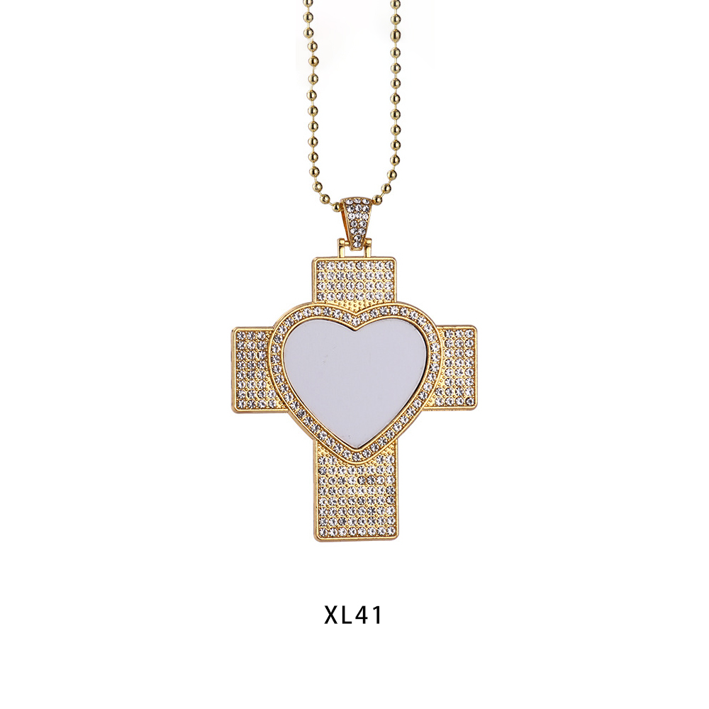 New Arrival Personality Metal Necklace High quality custom logo Necklace Dye Sublimation Blanks necklace