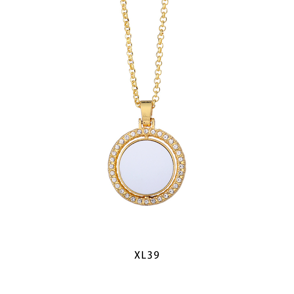 New Arrival Personality Metal Necklace High quality custom logo Necklace Dye Sublimation Blanks necklace