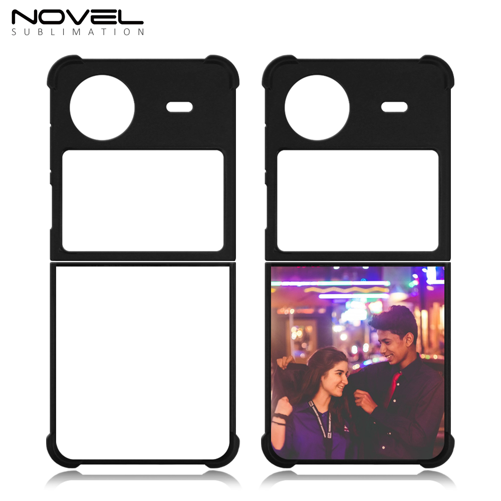 New Arrival Sublimation Blank 2D TPU Phone Case for Vivo X Flip,X Fold 2 DIY Shell With Aluminum Insert