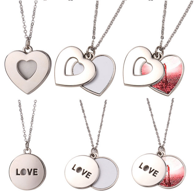 New Arrival Personality Metal Necklace High quality custom logo Necklace Dye Sublimation Blanks necklace